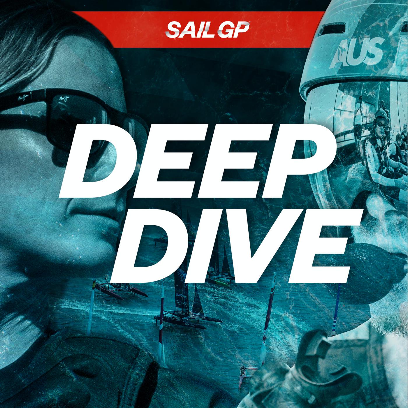 The podcast artwork for SailGP's Deep Dive podcast.