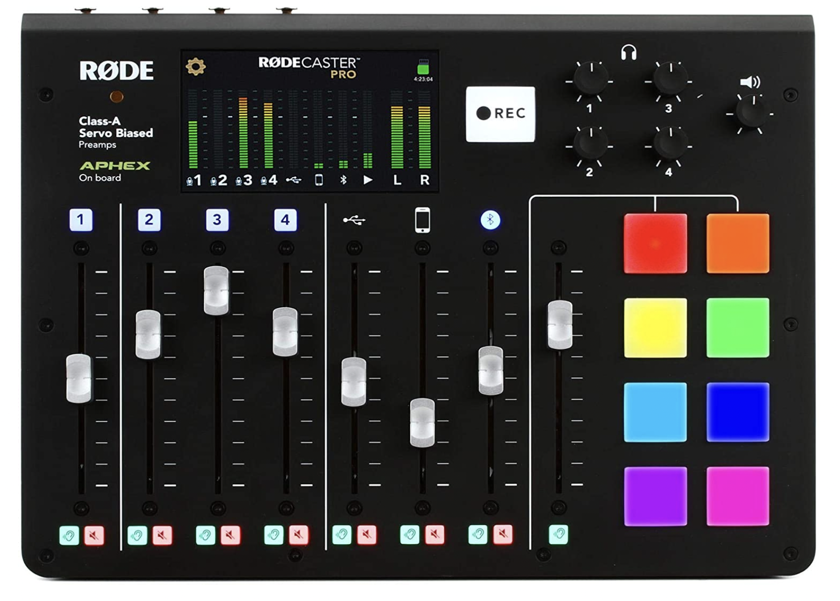 A stock image of the Rodecaster Pro.