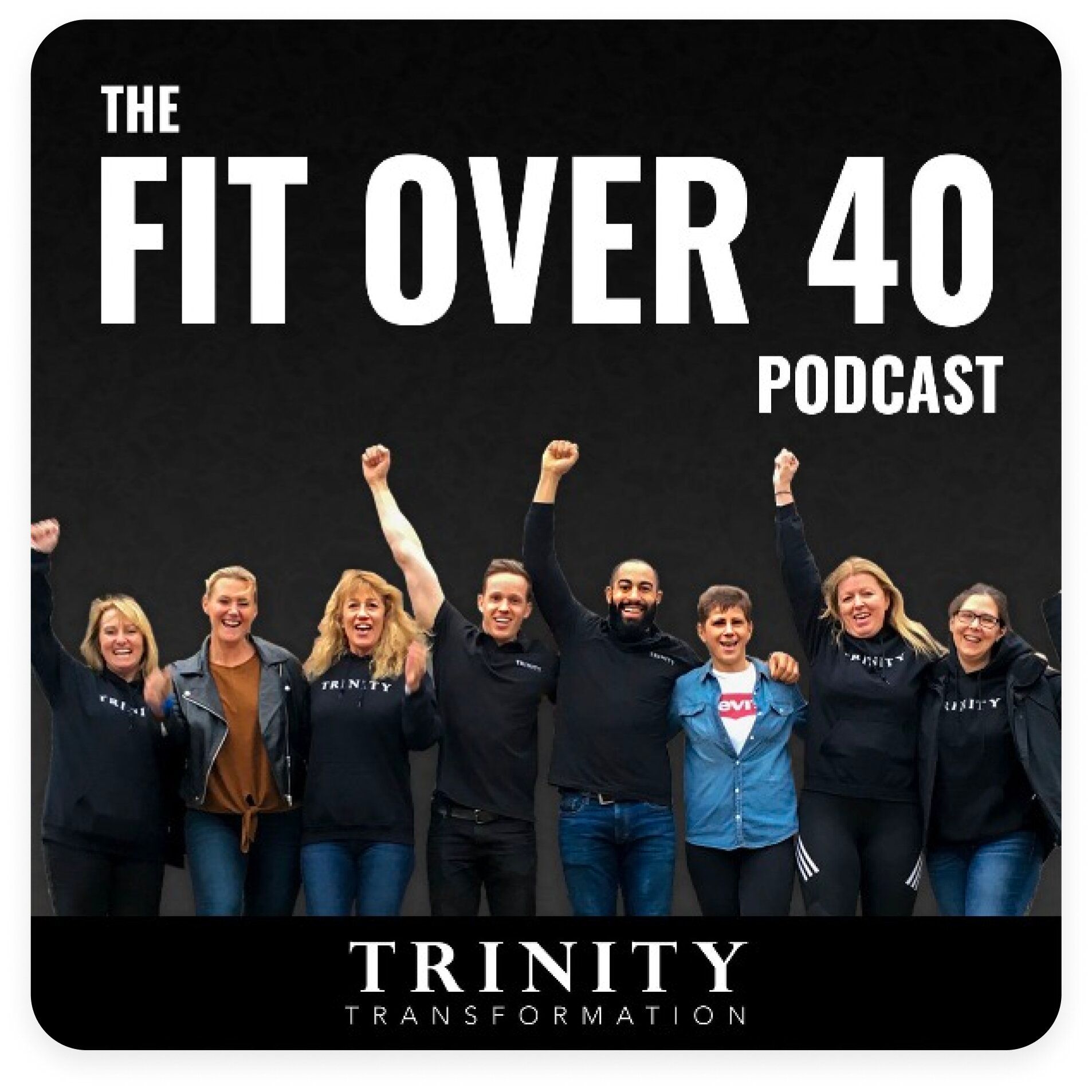 The Fit Over 40's podcast artwork.