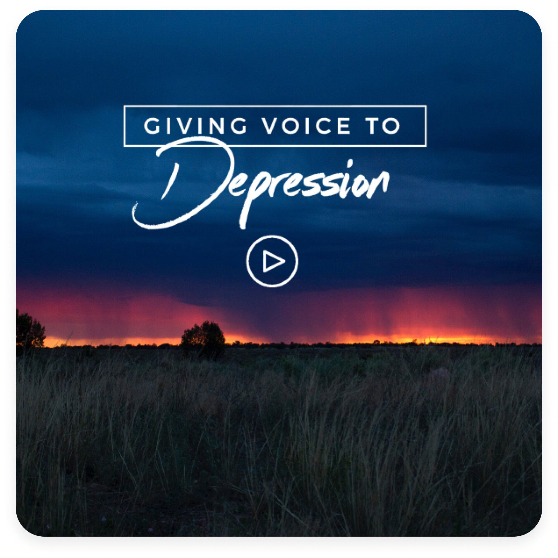 Giving Voice to Depression's podcast artwork.