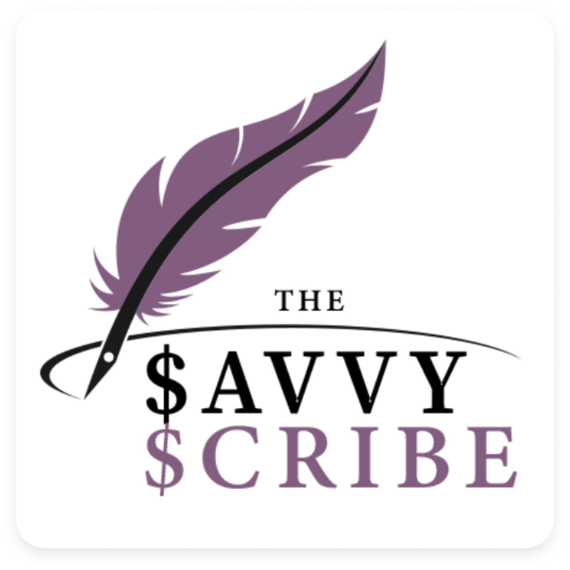 The Savvy Scribe podcast artwork.