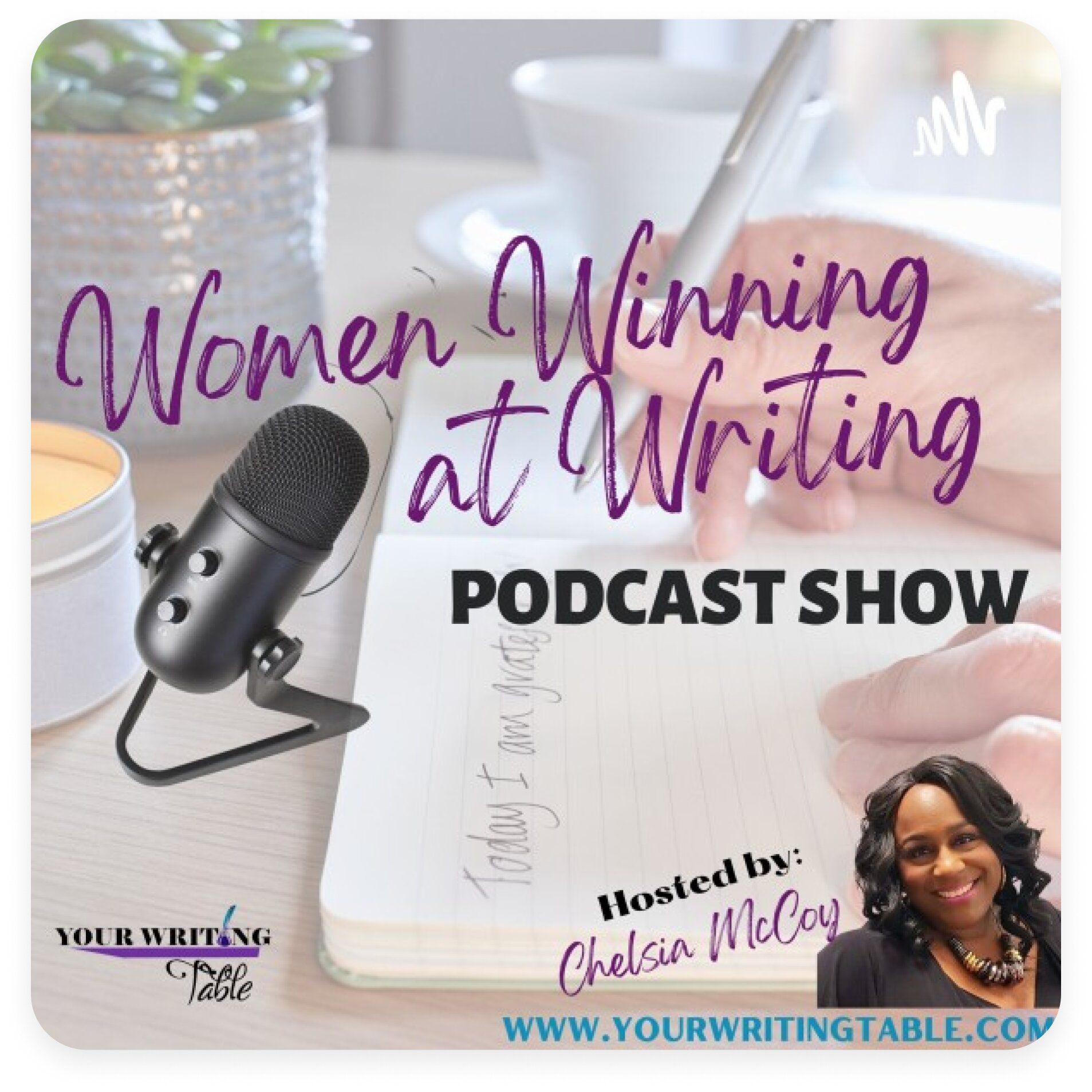 Women Winning at Writing podcast artwork.