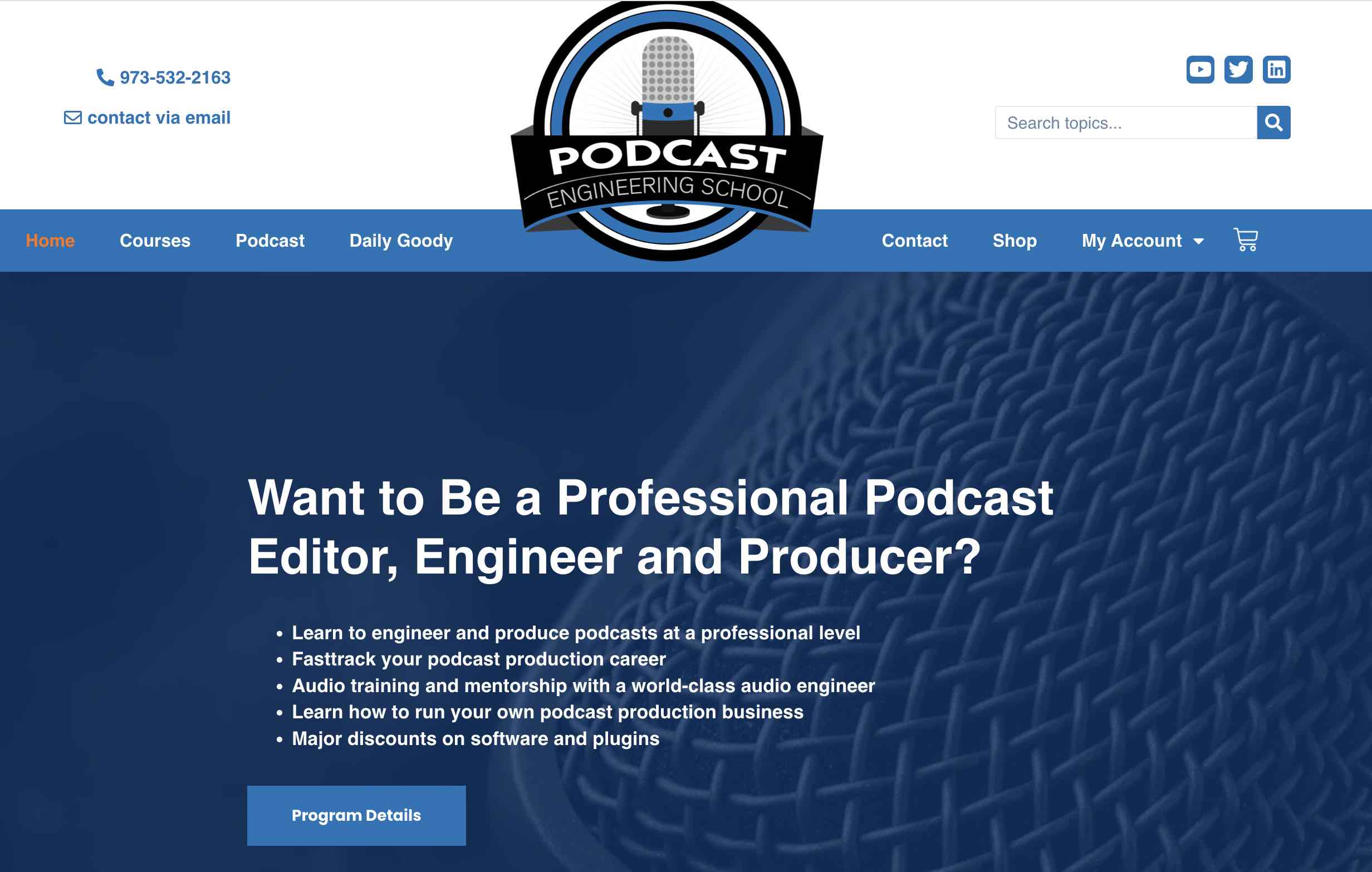 Podcast Engineering School promotional banner.