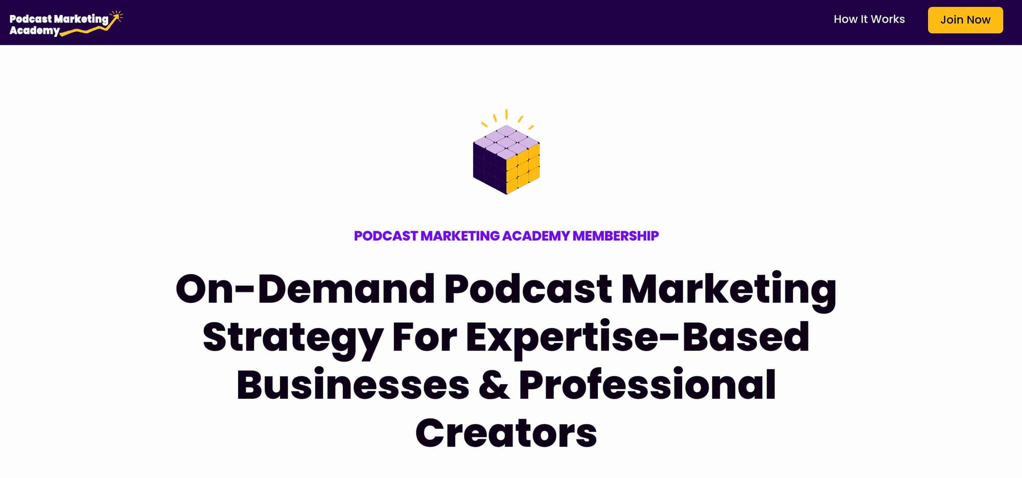 Podcast Marketing Membership promotional banner.