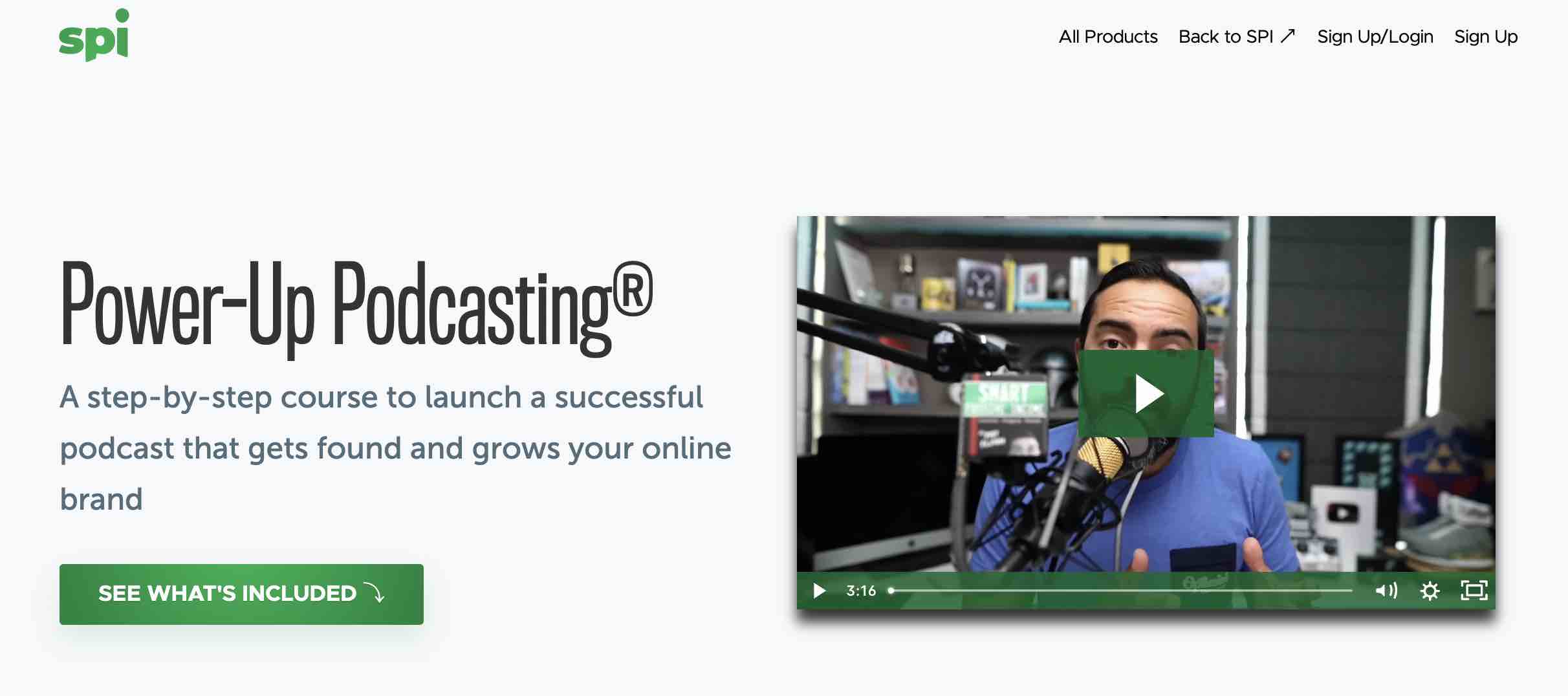 Power-Up Podcasting promotional banner