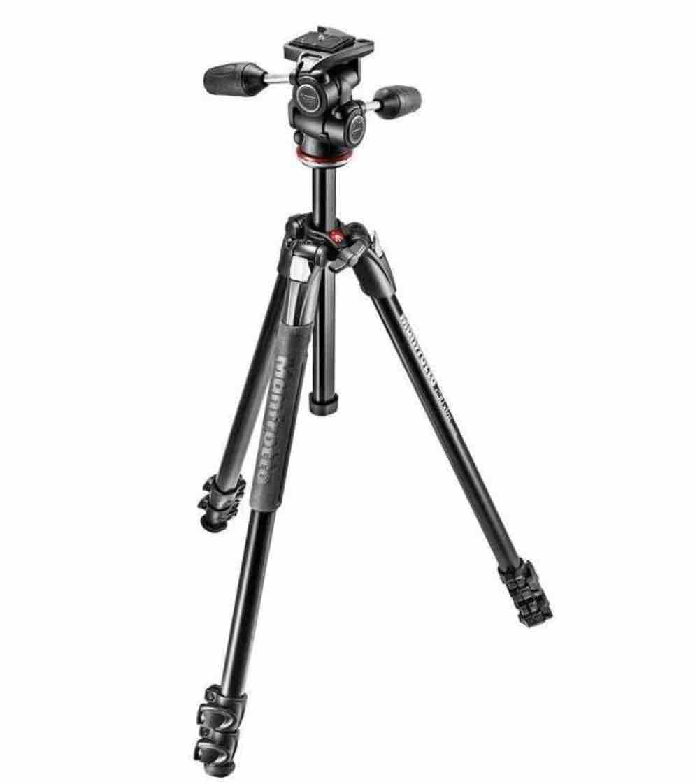 A stock image of the Manfrotto MK290XTA3-2WUS tripod.