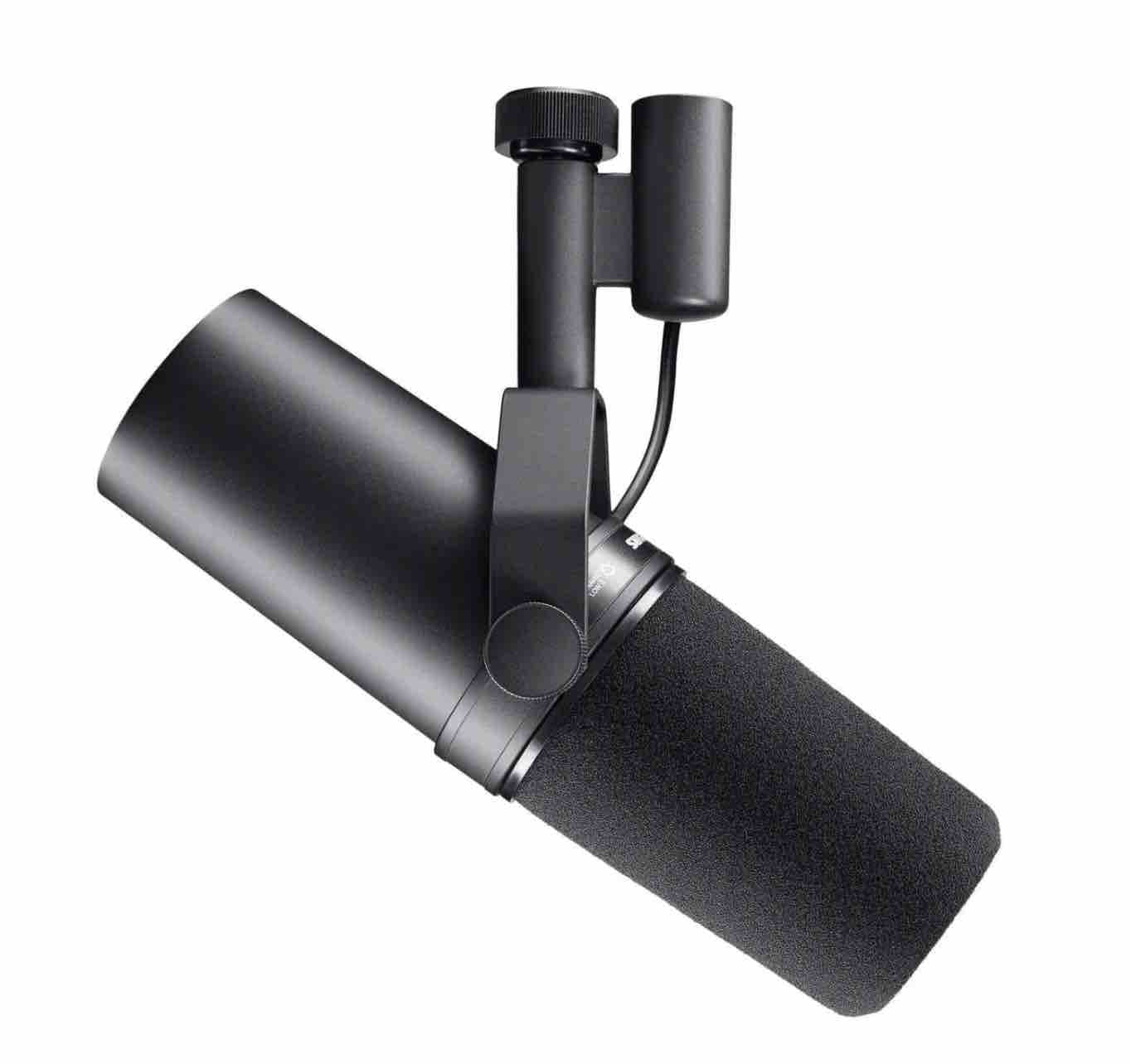 A stock image of the Shure SM7B microphone.